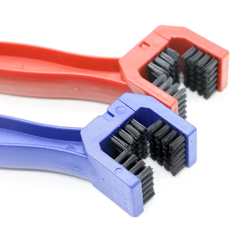 Portable Bicycle Chain Brush Cleaner Motorcycle Road Bike Chain Clean Brush Three-Sided Square Head Design Maintenance Tool MTB Zpaxo