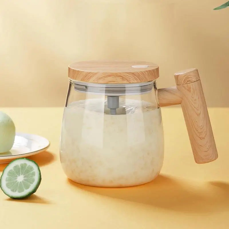 Automatic Self Stirring Mug Glass Coffee Milk Mixing Cup Creative