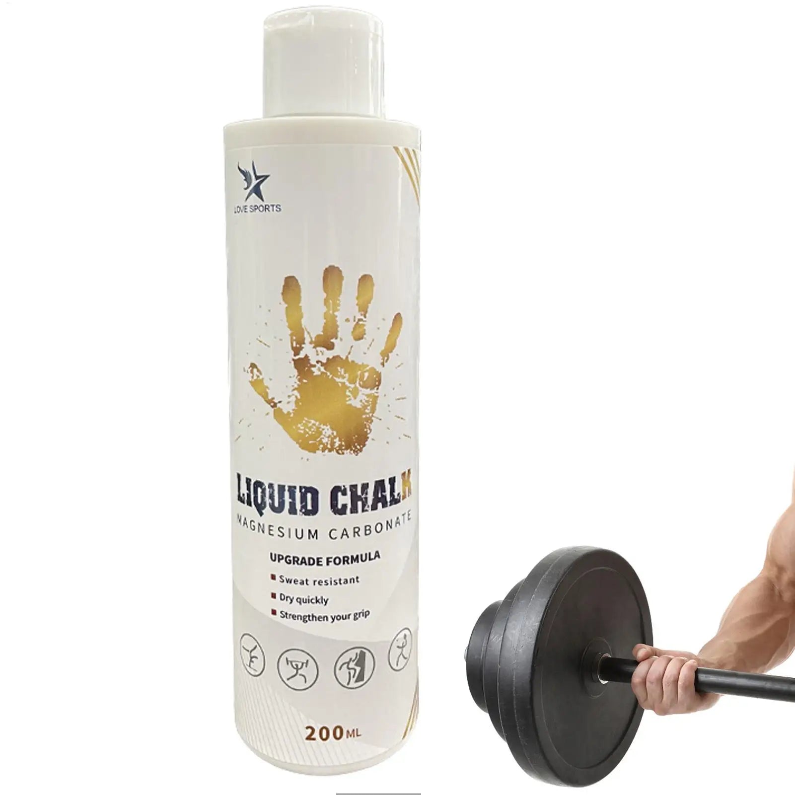 Liquid Chalk Grip 50/100/200ml – Anti-Slip Magnesium Powder Liquid Lifting Chalk Zpaxo