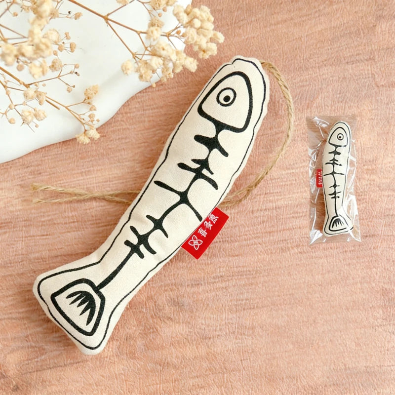Interactive Fish Cat Toy Soft Catnip Chew Stick Rattle Bite Resistant Zpaxo D 1pcs