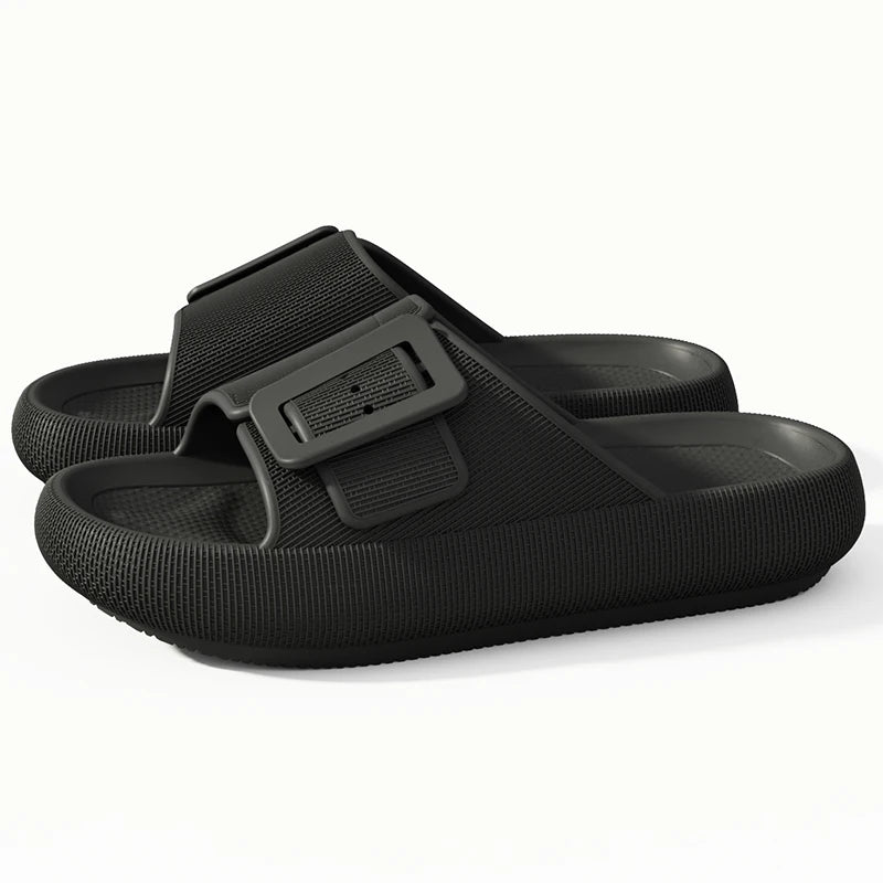 Women's Thick Sole Flip Flops Summer Outdoor Sandals Lightweight EVA
