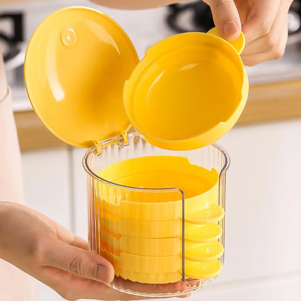 Dipping Sauce Bowl 5 Dustproof Dishes Lid Condiment Bowls Handle