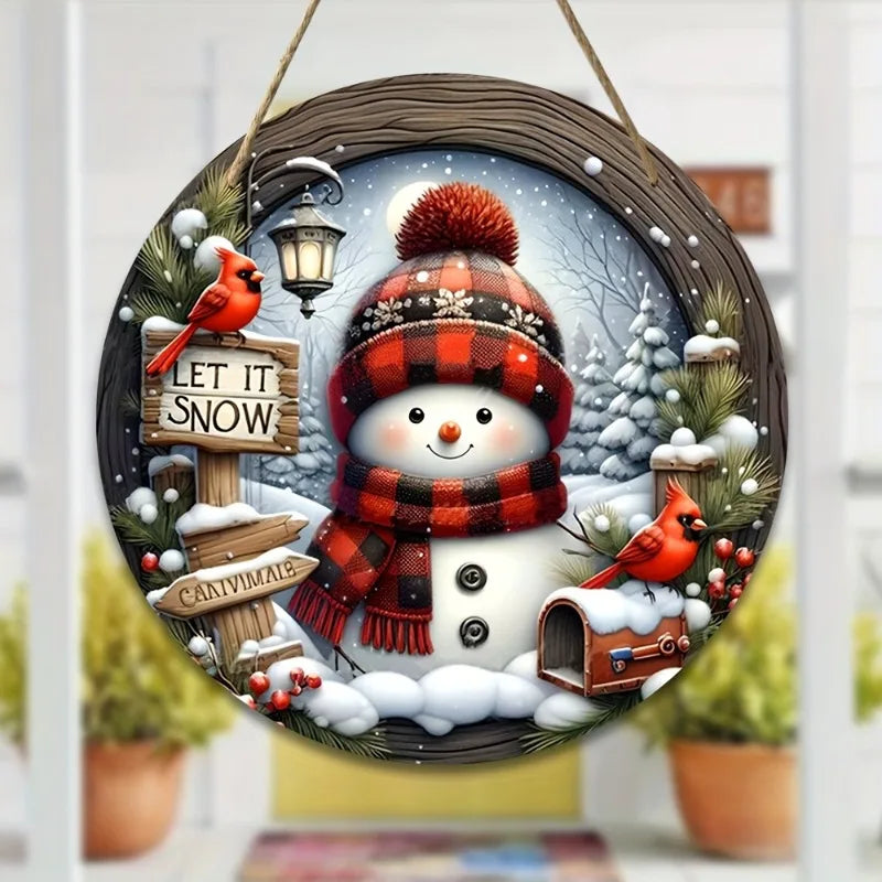 7 9 Christmas Wreath Centerpiece Decoration Acrylic Round Holiday