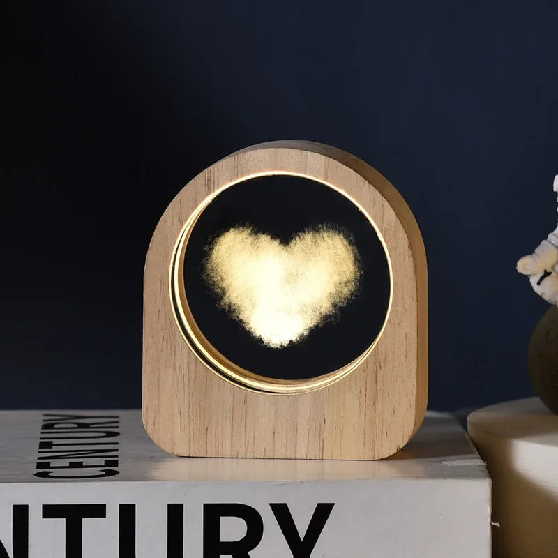 Creative Wooden Luminous Base 3D Carved Crystal Ball Desktop Decoration Gift Small Night Light Bedside Office Decoration Gift Zpaxo 03