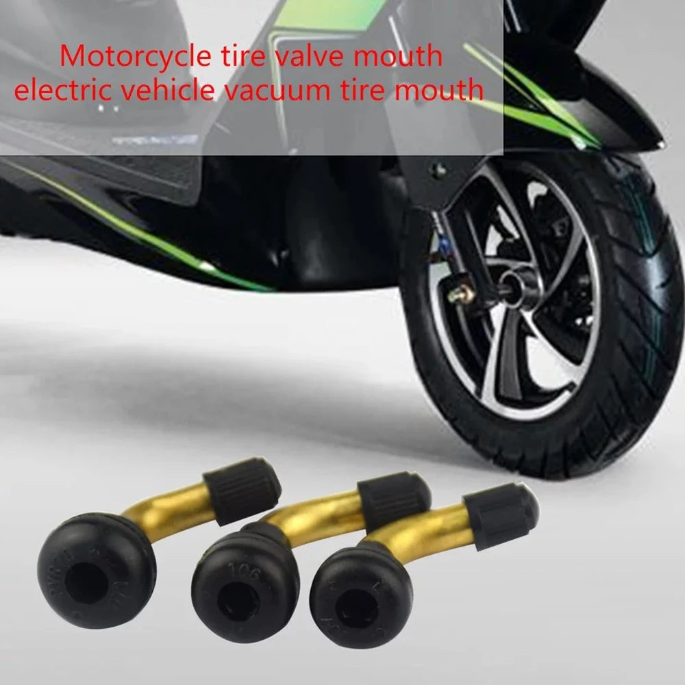 Snap-in Electric-bike Right Angle Brass Stem Caps Wheel Tire Scooter Zpaxo