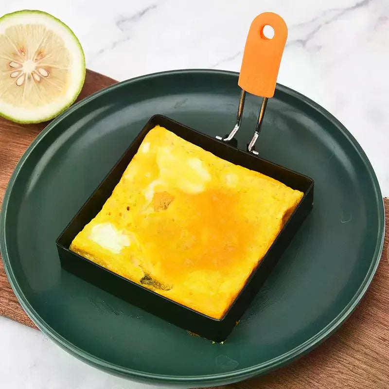 Kitchen Gadgets Muffins Omelet Maker Frying Egg Cooking Tool Stainless Steel Egg Fried Ring Non-stick Square Round Pancake Mold Zpaxo