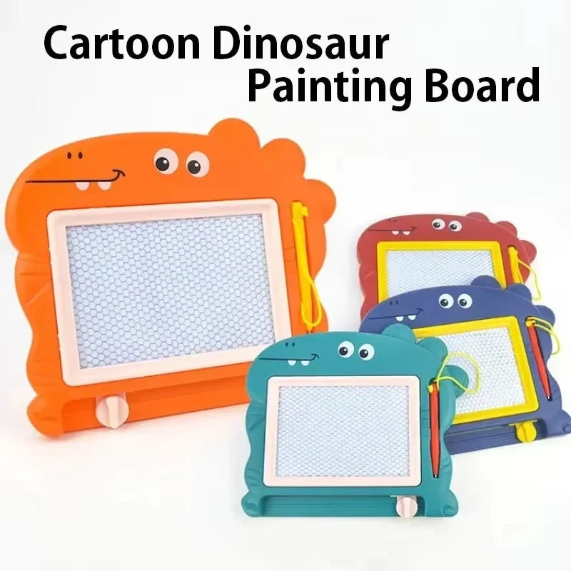 Magnetic Writing Board Children's Cartoon Dinosaur Painting Puzzle Zpaxo mix Color 2pcs