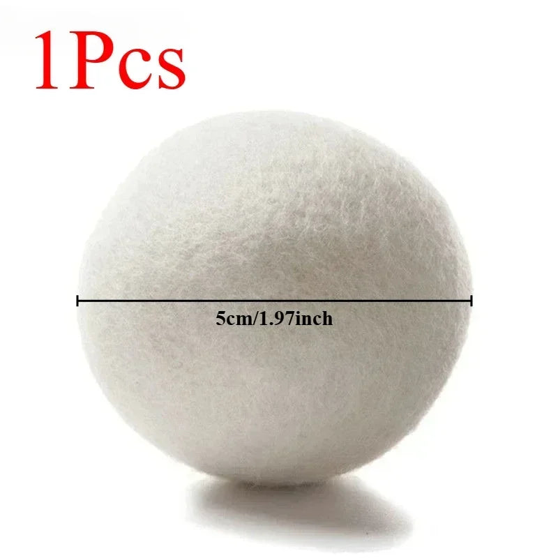 30-Pack Wool Dryer Balls Handmade Drying Balls Dryer Reusable Natural Fabric Softener Reduce Wrinkles and Decrease Drying Time Zpaxo 1pc