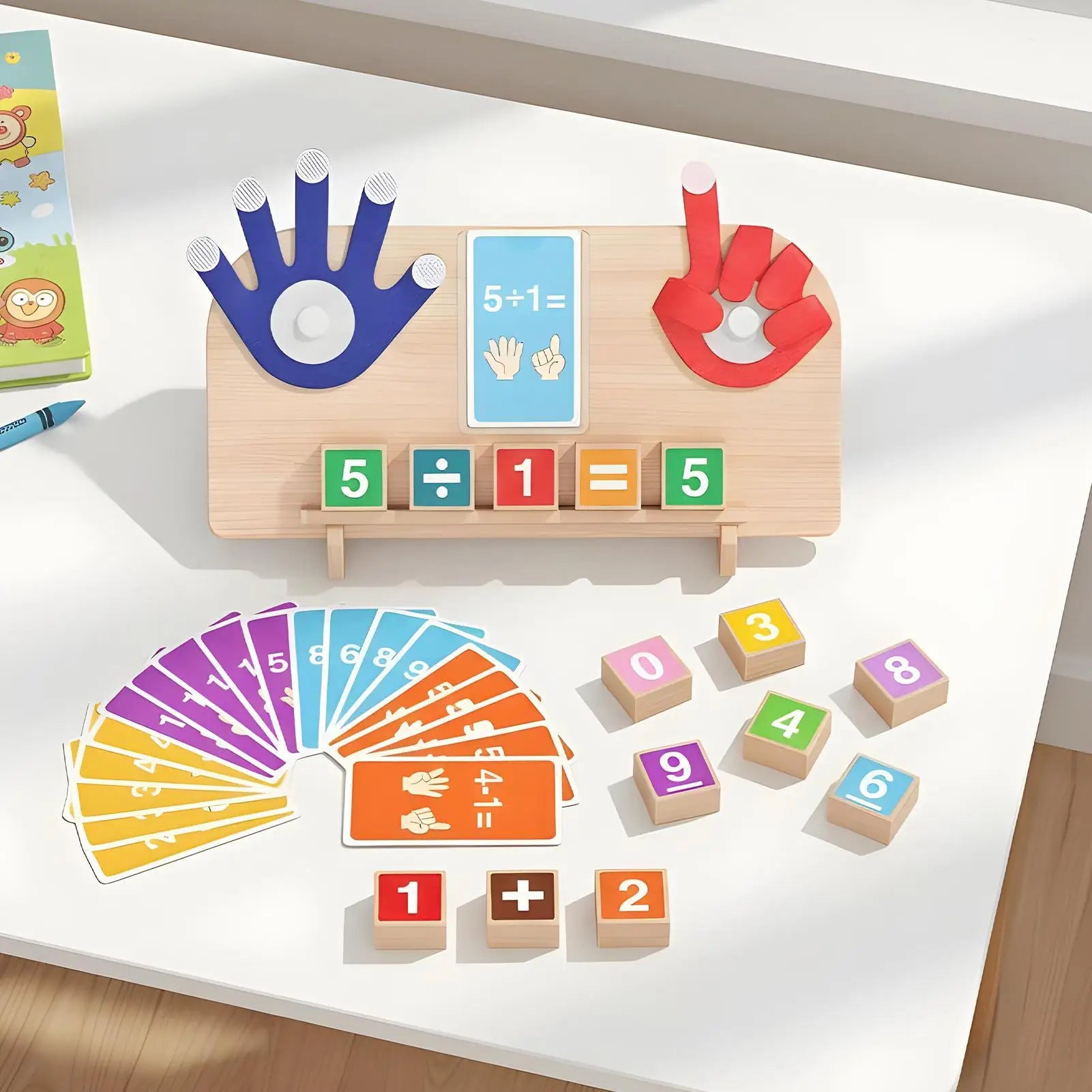 Math Toys Educational Arithmetic Family Activity Preschool Math Manipulatives Counting Blocks For Preschoolers Students Pupils Zpaxo