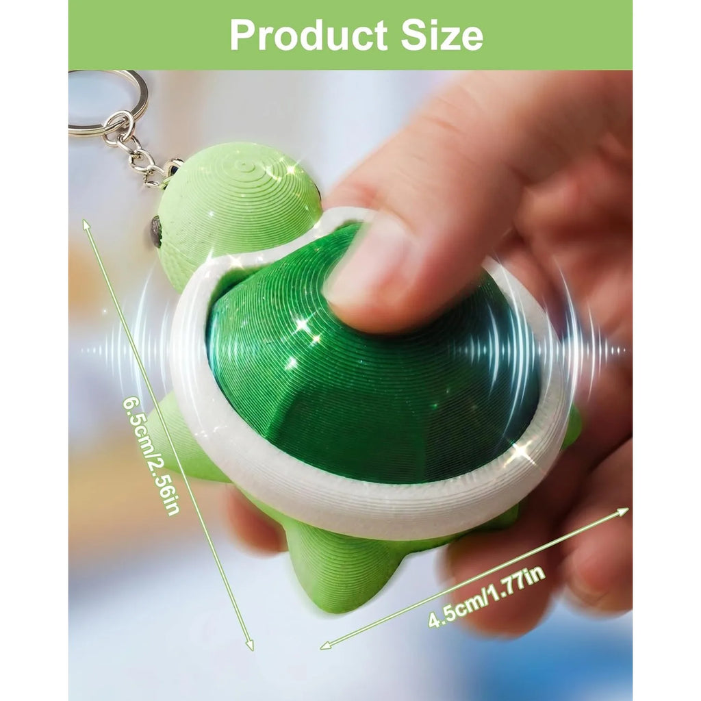 3D Printed Turtle Fidget Clicker Keychain Keyboard Adults Animal