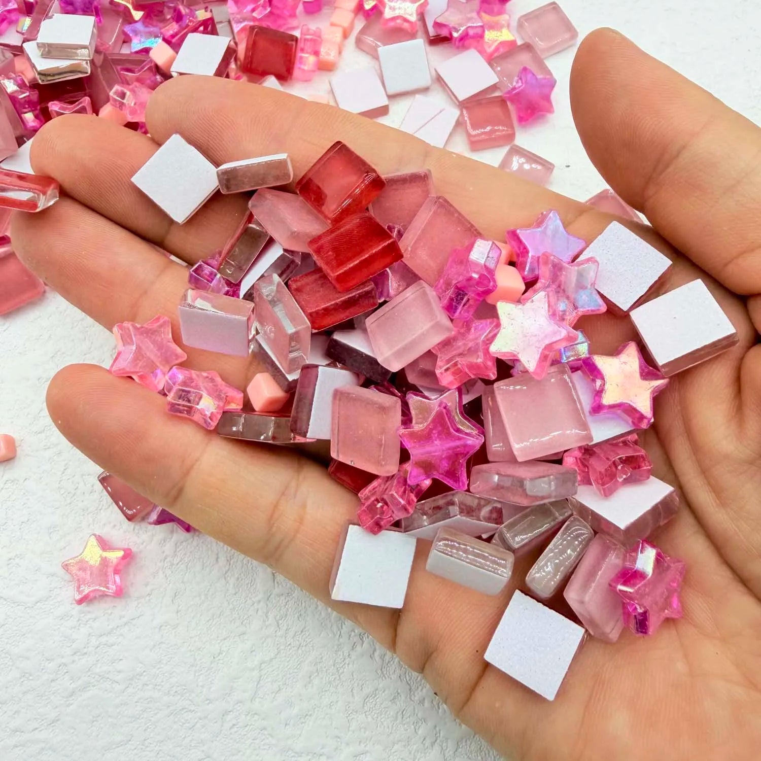 56g Glass Mosaic Tiles for DIY Crafts & Home Décor Glass Mosaic Tiles Zpaxo