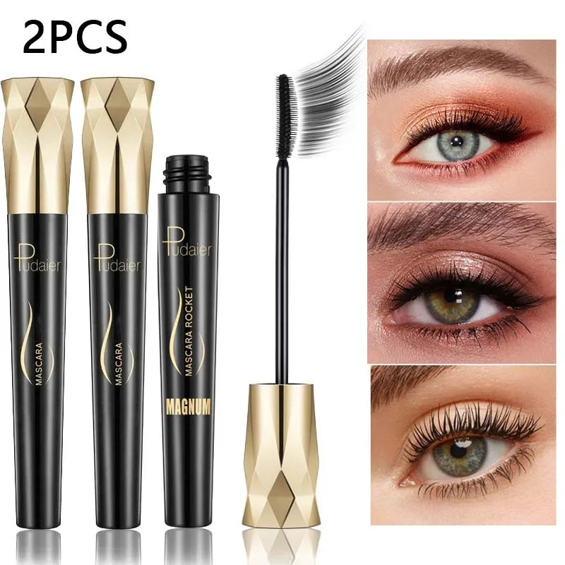 4D Eye Black Mascara Waterproof Long-lasting Lengthens Volume Lashes
