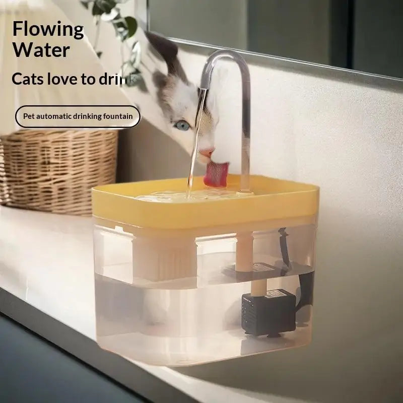 Automatic Pet Dog Cat Water Dispenser Fountain Loop Mute Pump Smart Zpaxo