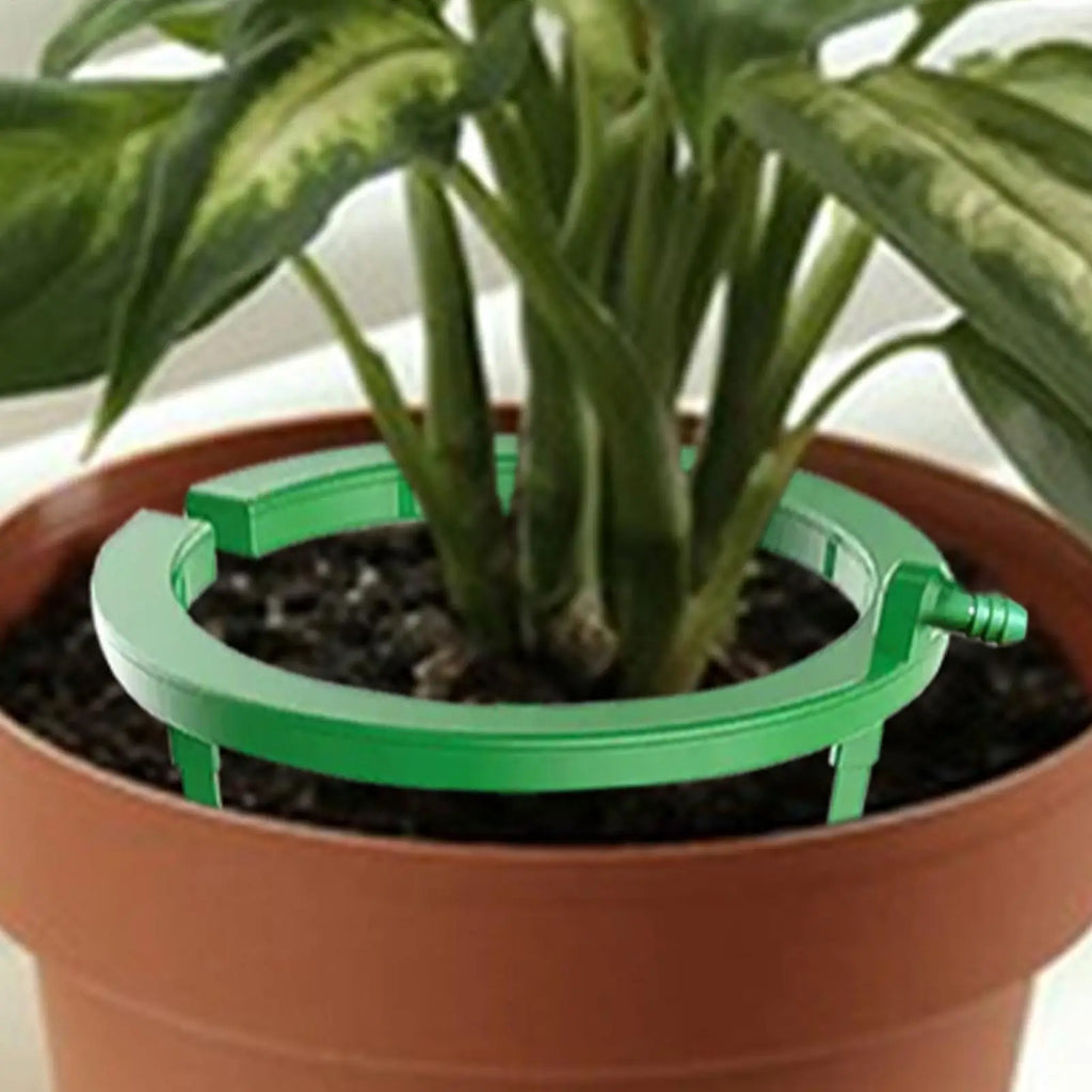 Plant Drip System Water Rings For Plants Plant Drip Loop With Support Automatic Drip Irrigation Kits For Indoor Lawn Garden Zpaxo