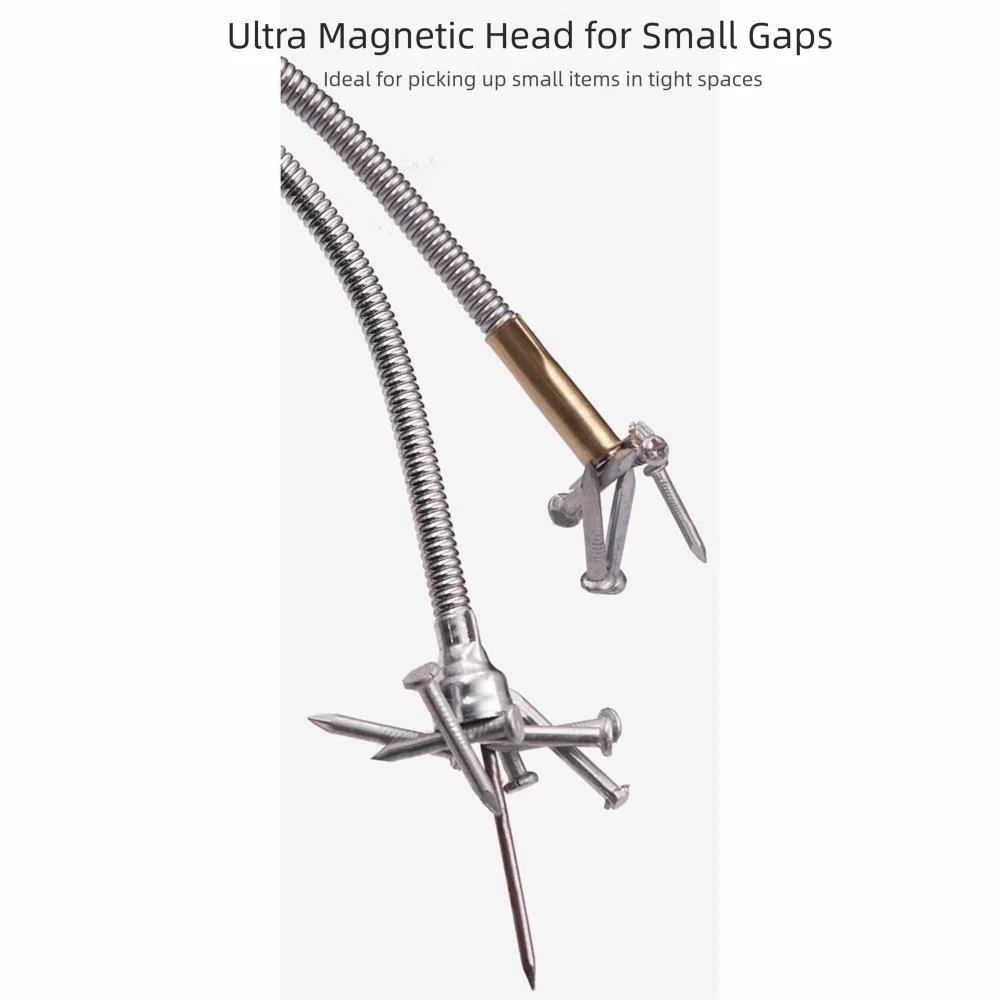 Powerful Magnetic Pickup Tool Foldable Large Head Small Flexible Zpaxo