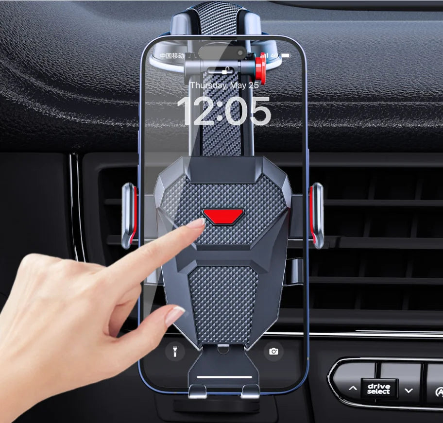 Car Phone Holder Automatic Locking Silicone Bottom Suction Cup
