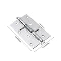 Spring Door Hinge Stainless Steel Strong Load-Bearing Capacity Adjustable Door Hinges for Interior Cabinet Wardrobe Adjustable Zpaxo 4 inch