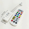3 Pin Tuya APP Wifi LED RGBIC Controller Remote DC12V 24V Work Alexa Zpaxo 1set