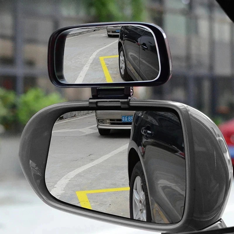 Car Blind Spot Mirror Wide Angle Adjustable Convex Rearview Safety