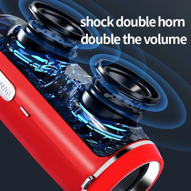 200W Portable Bluetooth Speaker IPX7 Waterproof Outdoor HIFI Pillar Zpaxo