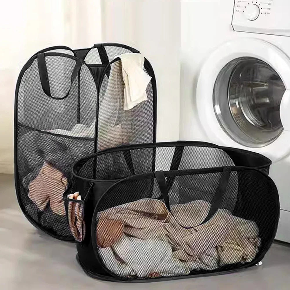 Foldable Laundry Basket – Portable Non-Woven Storage Basket Foldable Laundry Basket Zpaxo