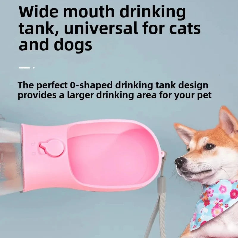 1 Dog Water Bottle Poop Bag Dispenser Portable Pet Feeder Cat Bowl Zpaxo
