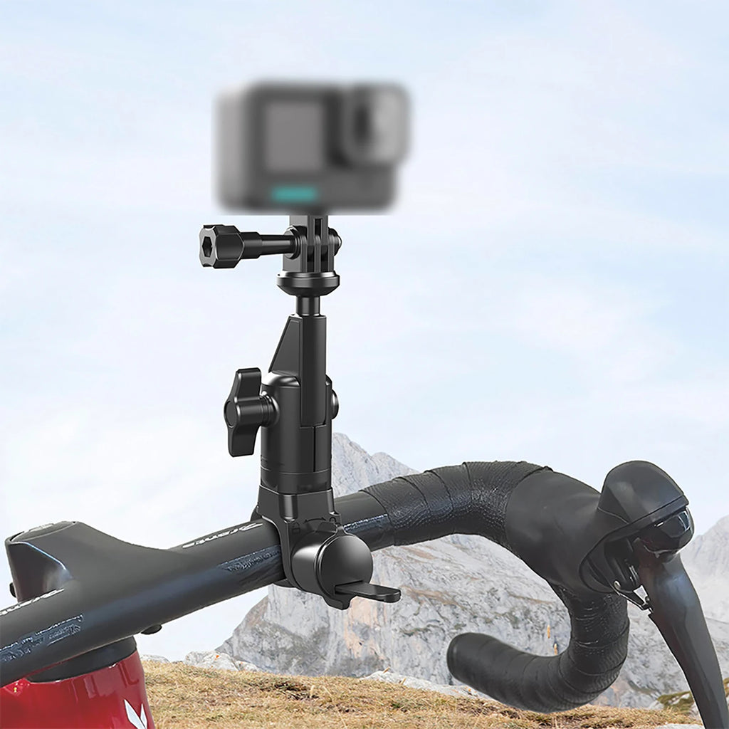 Motorcycle Bicycle Holder 360 Rotating Handlebar Mount Bracket
