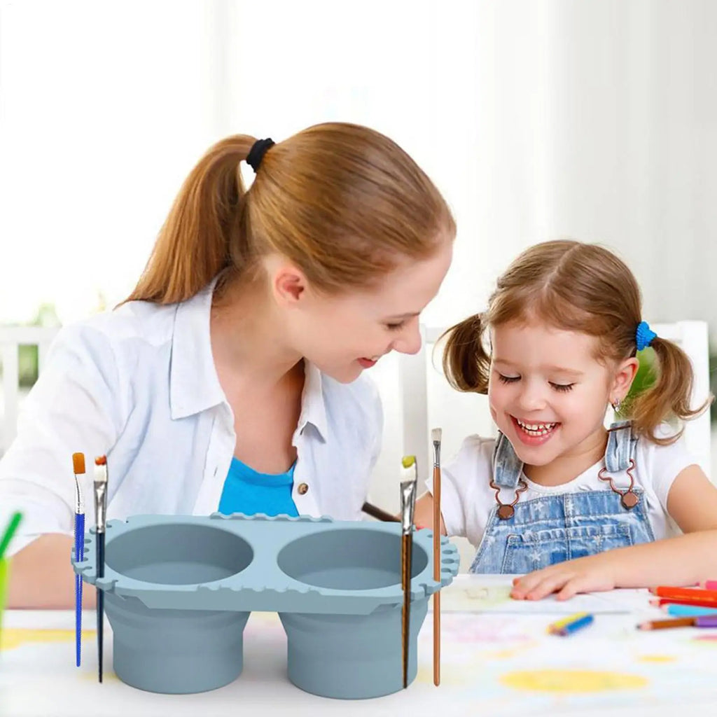 Oil Paint Brush Cleaner Cup Foldable Drawing Supplies Household