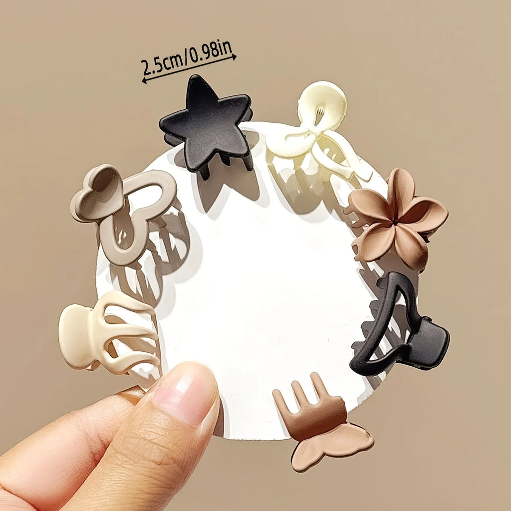 Mini Hair Clips Set 10/20/30pcs – Beige Neutral Mixed Styles
