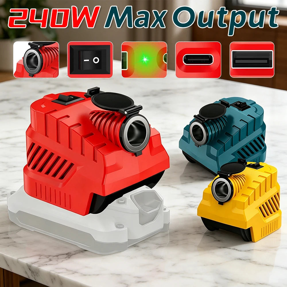 Makita 18V Battery Vehicle Refrigerator Power Supply 240W Cigarette