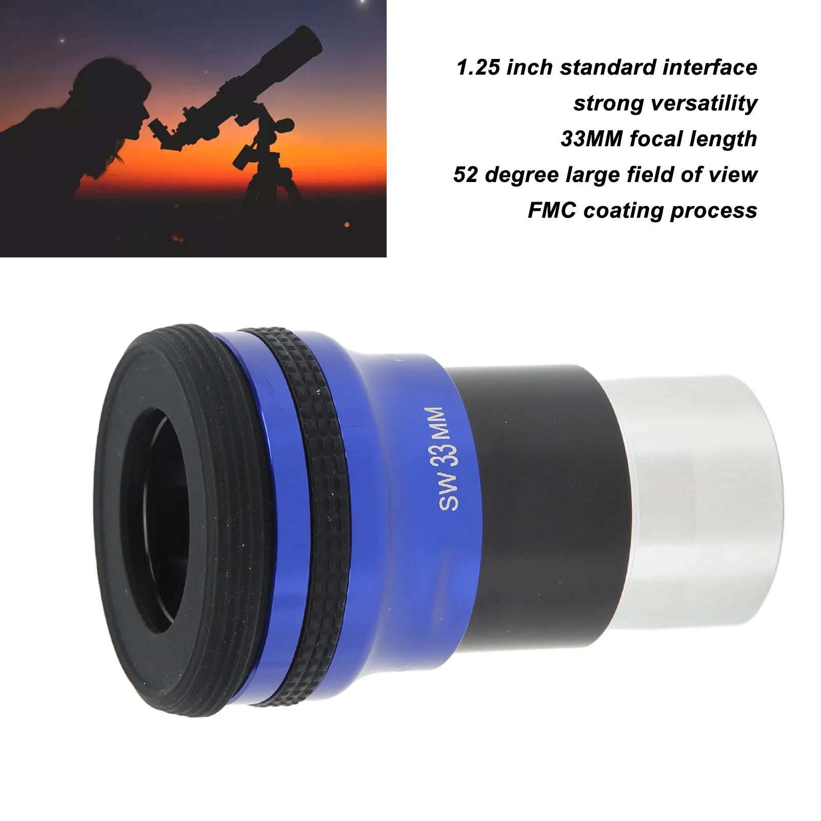 Astronomical Telescope Eyepiece Focal Length Coating HD Lens