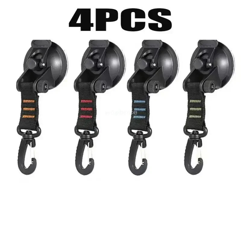 1/8 Pcs Car Tent Suction Cups Outdoor Camping Rope Powerful Suction Cup Buckle Side Tarps Tent Suckers Anchor Securing Hook Zpaxo 4PCS-mix