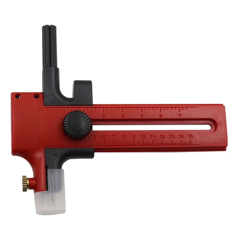 Circle Cutter Adjustable Circular Cutting Tool for Making Fabric Crafts DIY Scrapbook Art Craft Tool Circle Paper Cutter Zpaxo Red