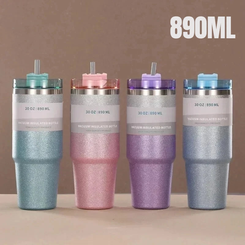 304 Diamond-painted Stainless Steel Cup Gradient Car Insulation Cold Zpaxo