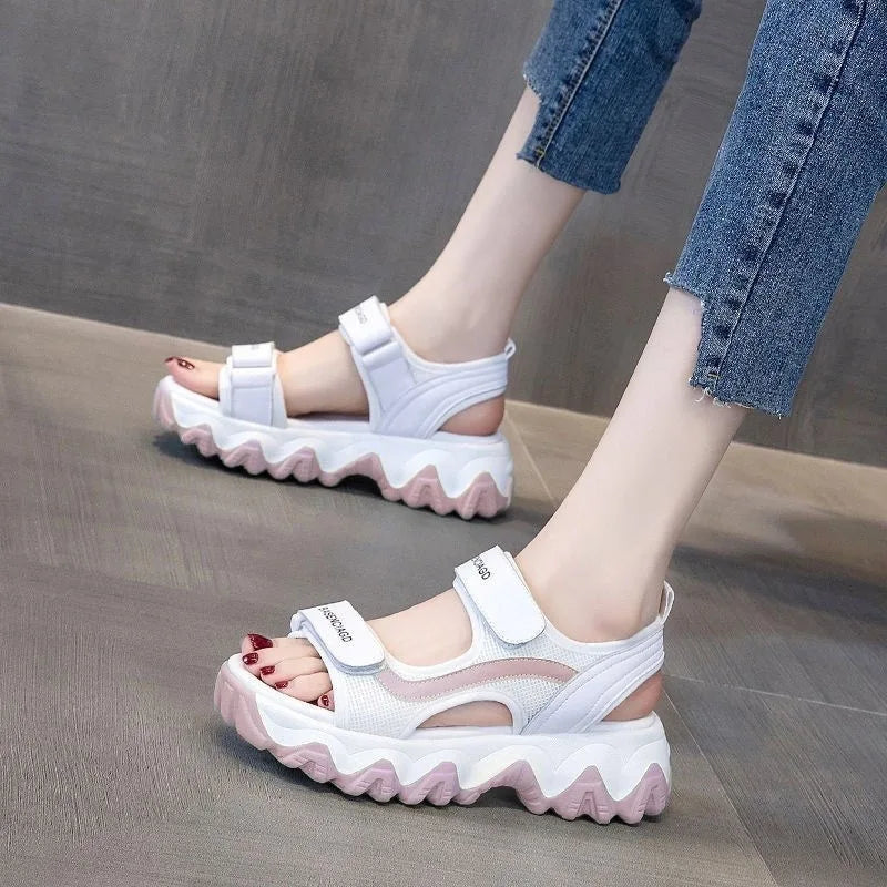Comemore Ladies Shoes 2023 Thick Bottom Platform Shoe Female Zpaxo