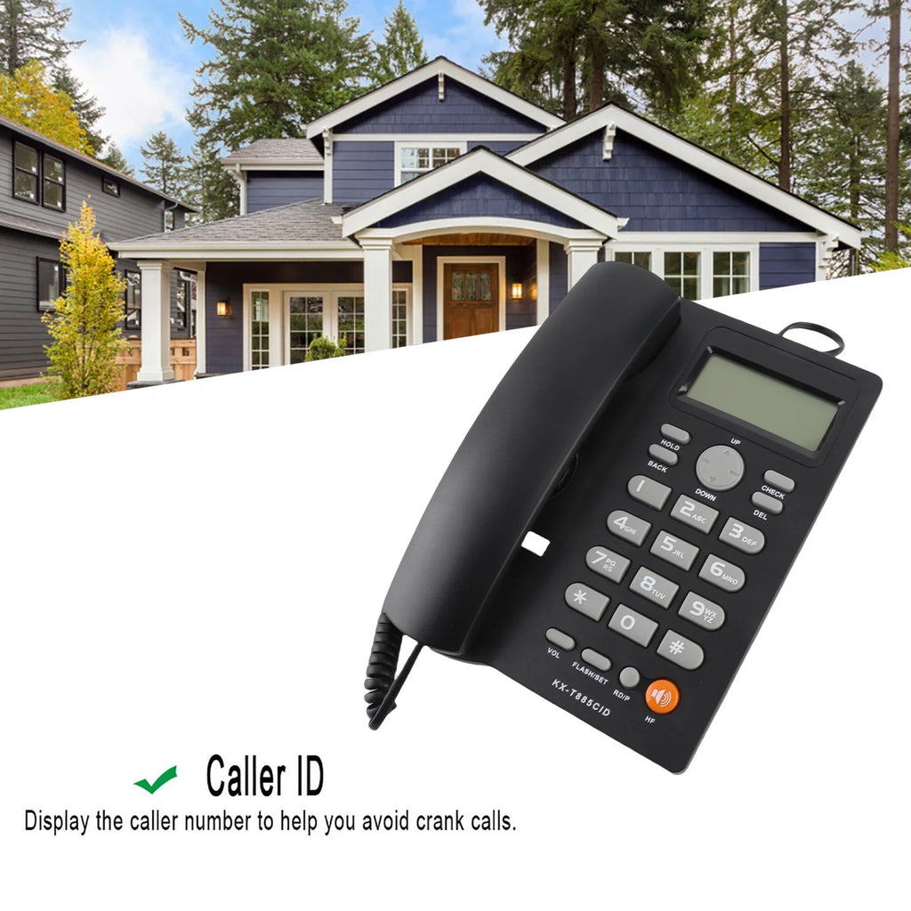 Caller ID Telephone Handsfree Calling Home Hotel Landline Phone