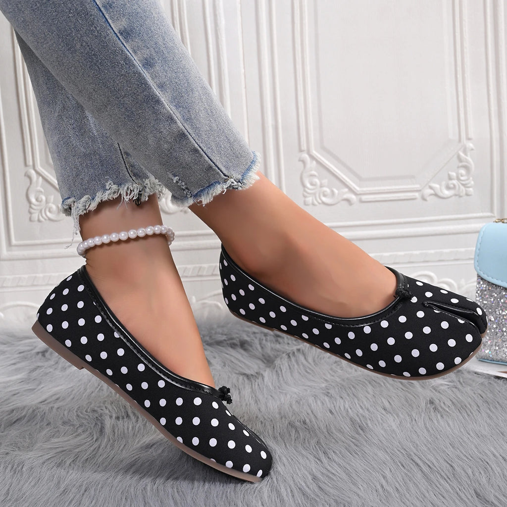 Trend Women Ballet Flats 2025 New Casual Walking Loafers Comfortable Outdoor Flat Sneakers Ladies Slip-on Mary Jane Shoes Women Zpaxo black 39