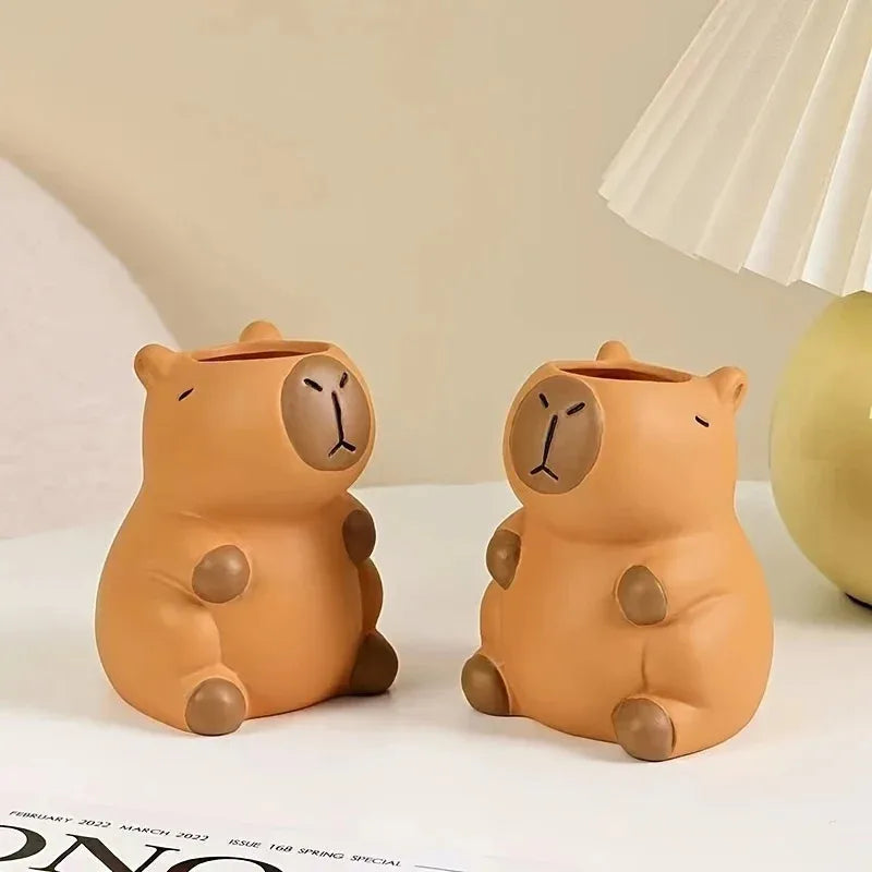 Adorable Capybara Pencil Holder Makeup Brush Organizer Perfect Choice