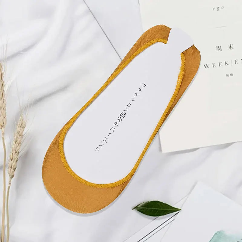 Invisible Silicone Anti-slip Short Socks Summer Ice Silk Ultra-thin