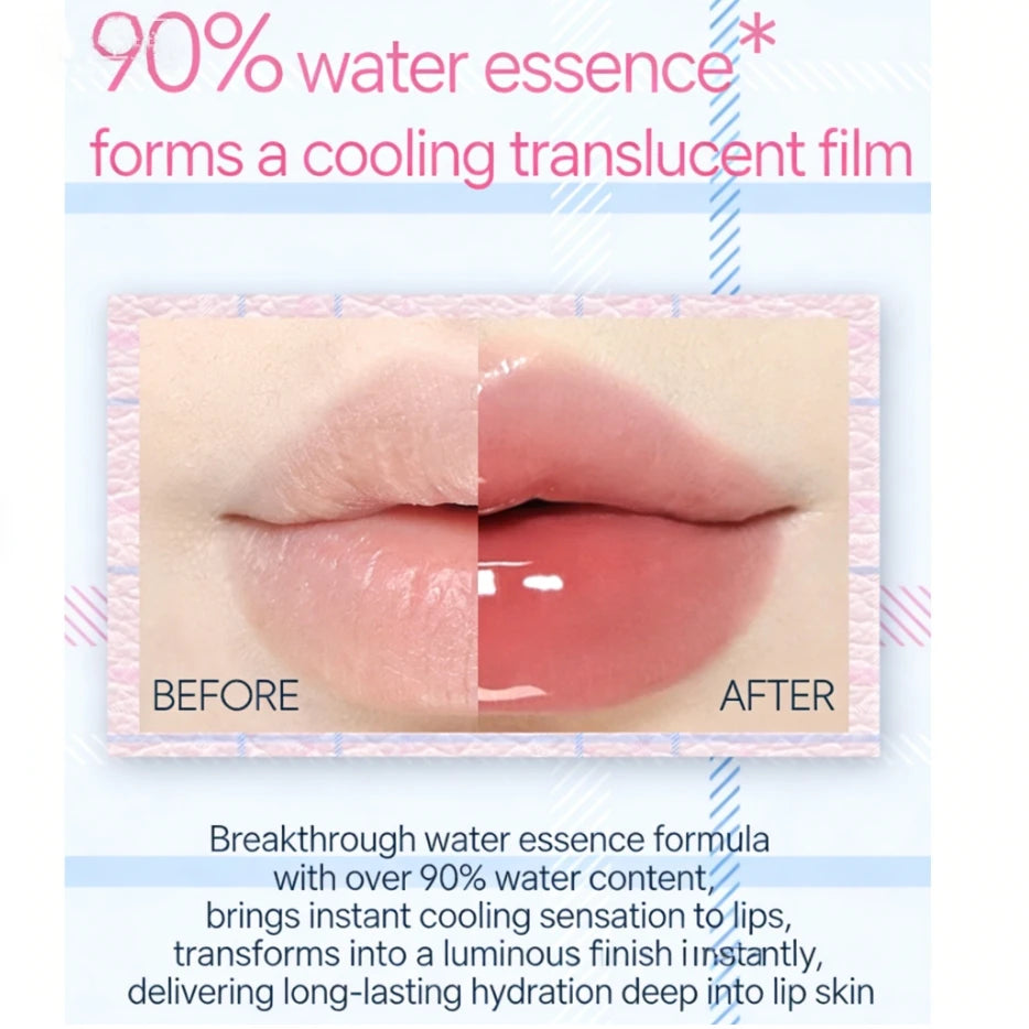 New VEECCI Lip Glaze Soft Tube Watery Bare Tint Lip Balm 9g Lip Color moisturizing Lipstick Authentic Makeup Original Zpaxo