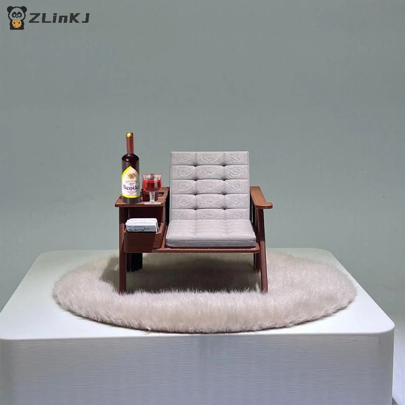 3d Printed Lounge Furniture 1 12 Scale Miniature Reading Chair Model Zpaxo
