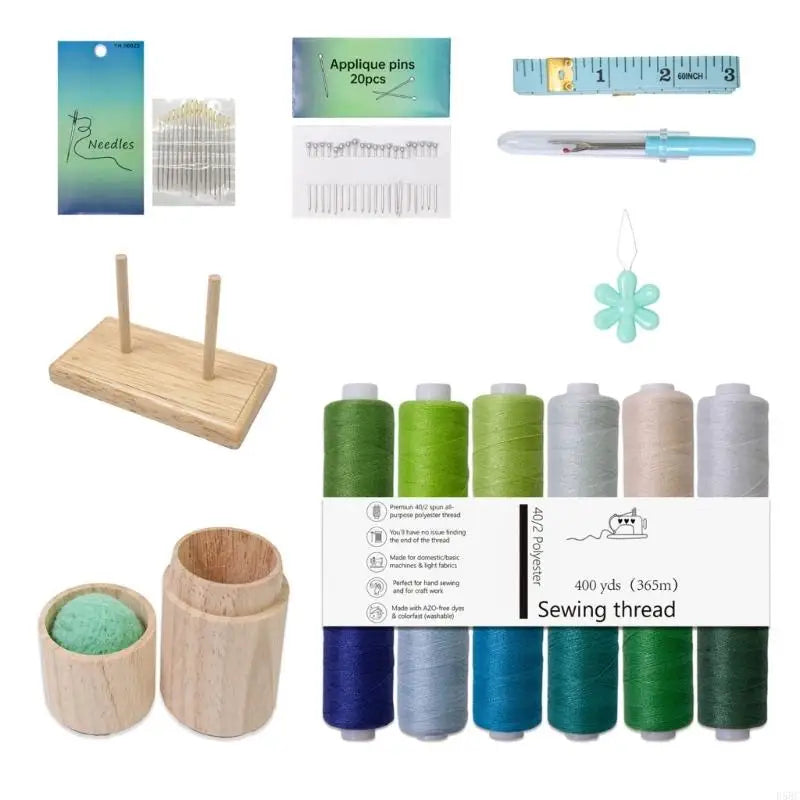 Fade Resistant Polyester Sewing Thread 12 Tone Accessory Frequent