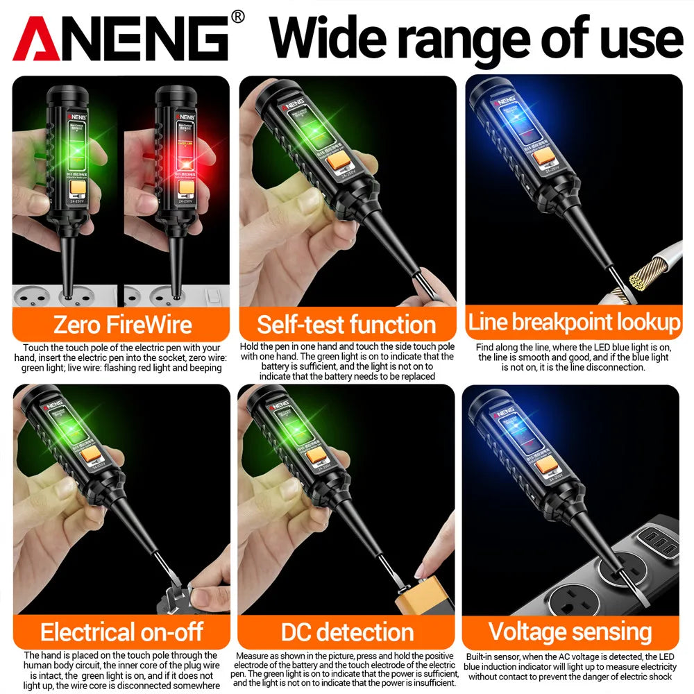 ANENG B15 24-250V Highlight Indicator Light Screwdriver Tester Pen Zpaxo
