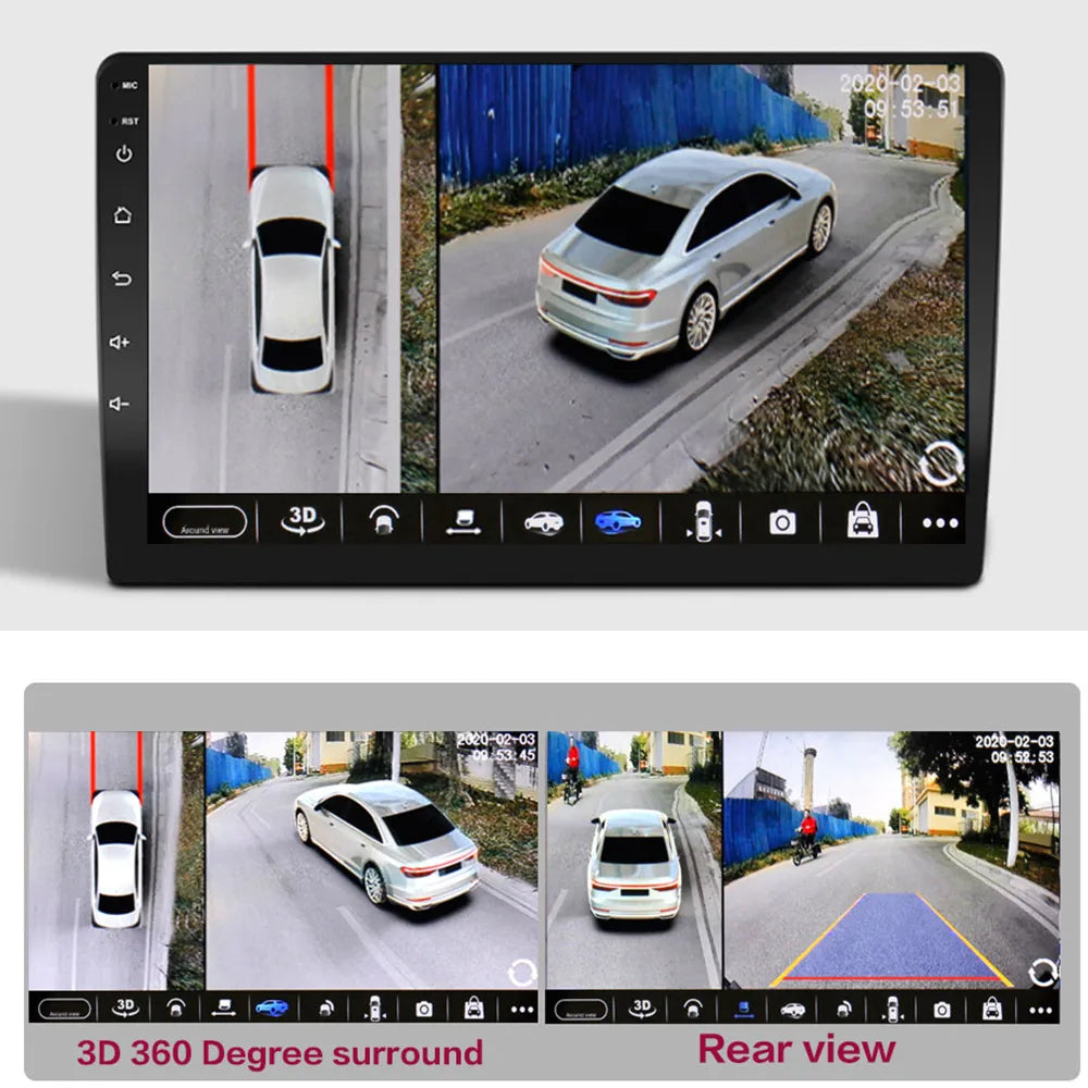3D AHD 1080P 720P Car Camera 360 Panoramic Surround View