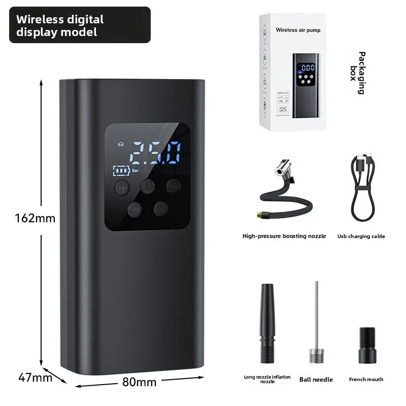 Cordless Smart Tire Inflator Pump Digital Pressure Gauge Auto Zpaxo