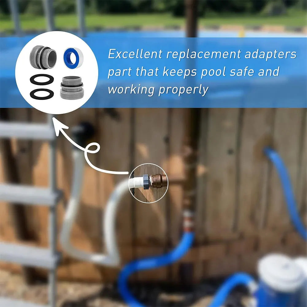 Pool Hose Adapter Clamp Washer Pump Connector Filter Hoses Conversion