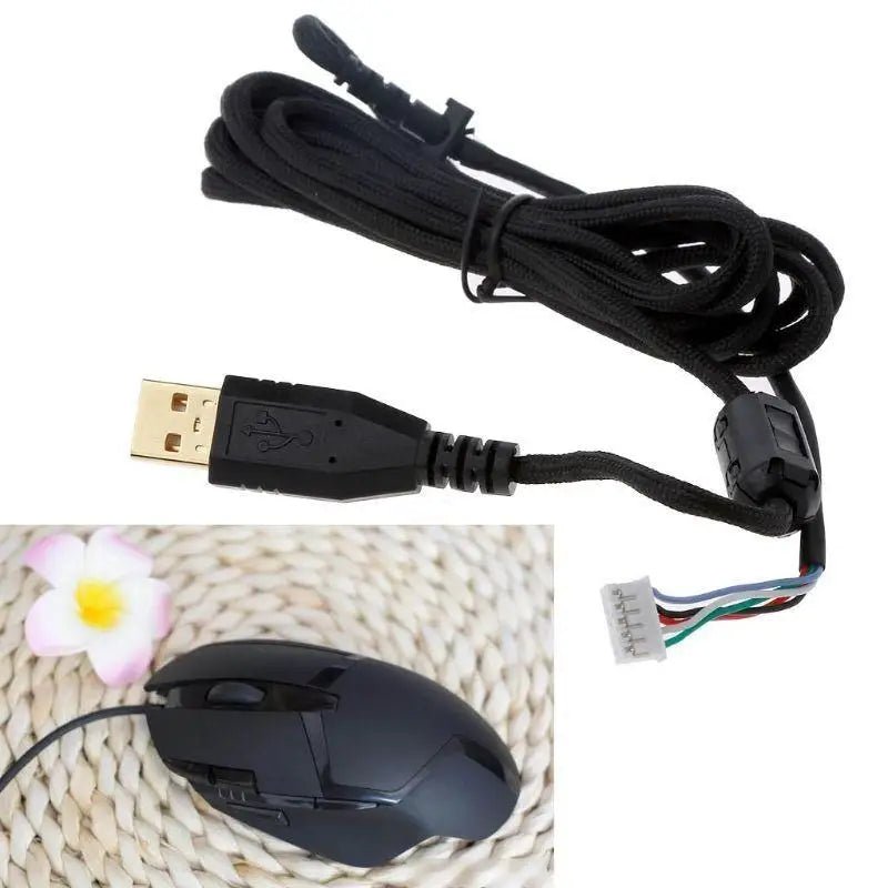 652F 2m Replacement Durable PVC USB Mouse Cable Mouse Lines for G402 Mouse Zpaxo