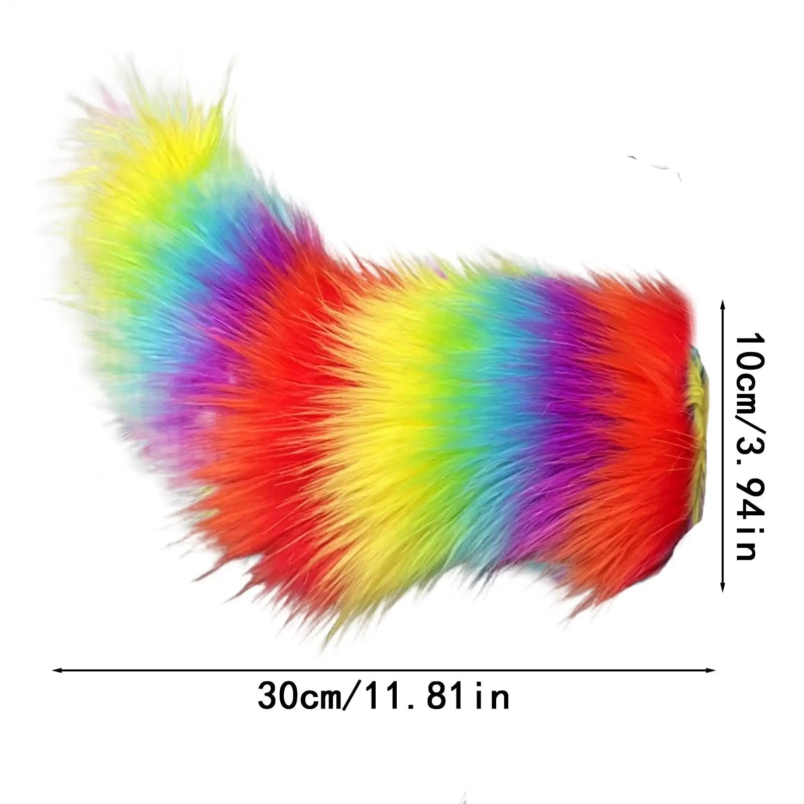 Moving Furry Tail Remote Control Wagging Plush Animal Car Trunk