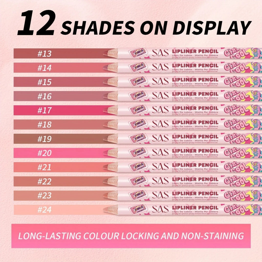 Matte Lipliner Waterproof Moisturizing Long-lasting Non-stick