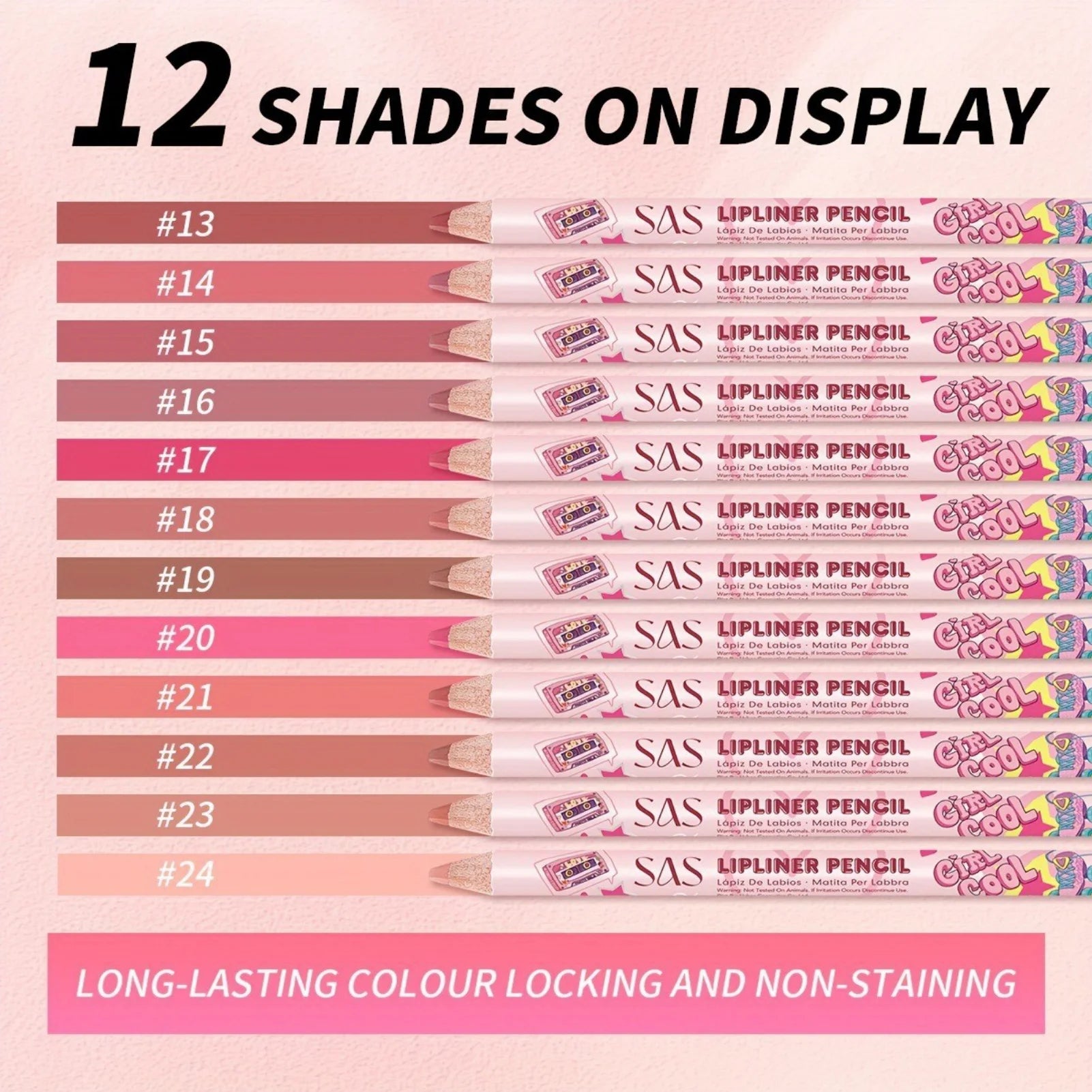 Matte Lipliner Waterproof Moisturizing Long-lasting Non-stick